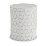 Ashley Polly Geometric Honeycomb Indoor & Outdoor Accent Stool