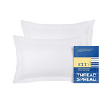 Set of 2 Thread Spread European Square King Size Pillow Shams