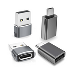 Paquete de 4 adaptadores USB-C a USB-A y USB-A a USB-C