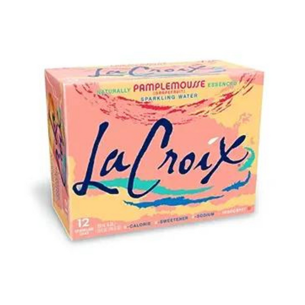 Paquete de 12 aguas con gas con sabor a pomelo Lacroix