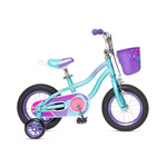 Bicicleta infantil Schwinn Breeze de 12 pulgadas con cesta para niñas