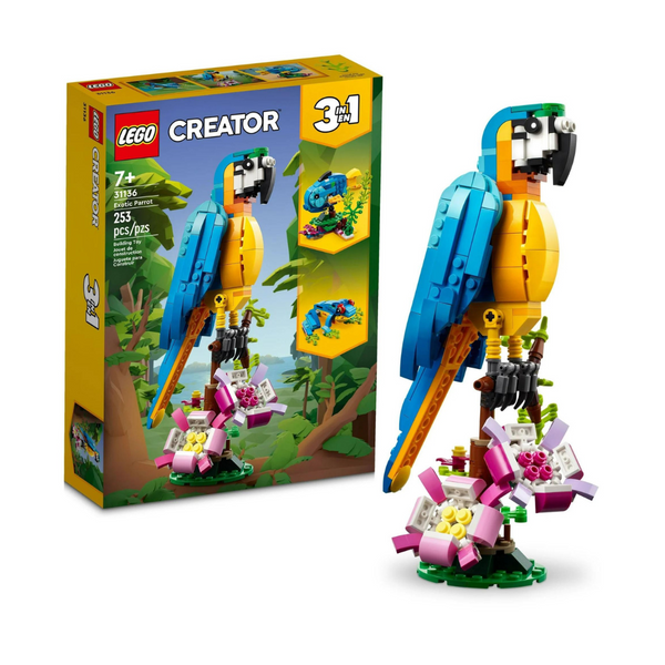 Lego Creator Loro Exótico 31136 Juego de juguetes de construcción