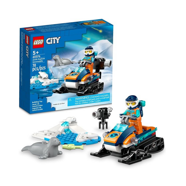 Lego City Arctic Explorer - Juego de juguetes para construir motos de nieve