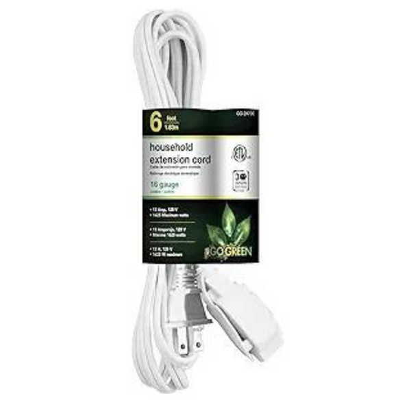 Cable de extensión doméstico GoGreen Power 16/2 6' 3 salidas