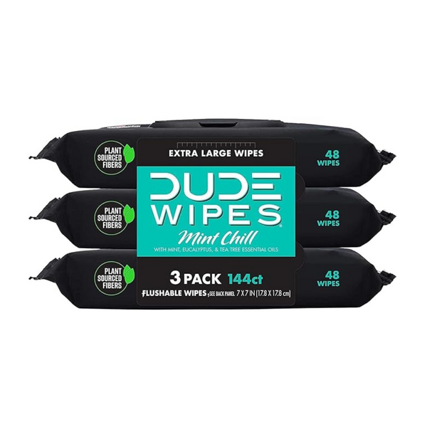 Dispensador de toallitas húmedas desechables Dude Wipes, paquete de 3