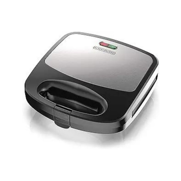 Black+Decker 3 en 1 Black Morning Meal Station Waffle Maker y parrilla