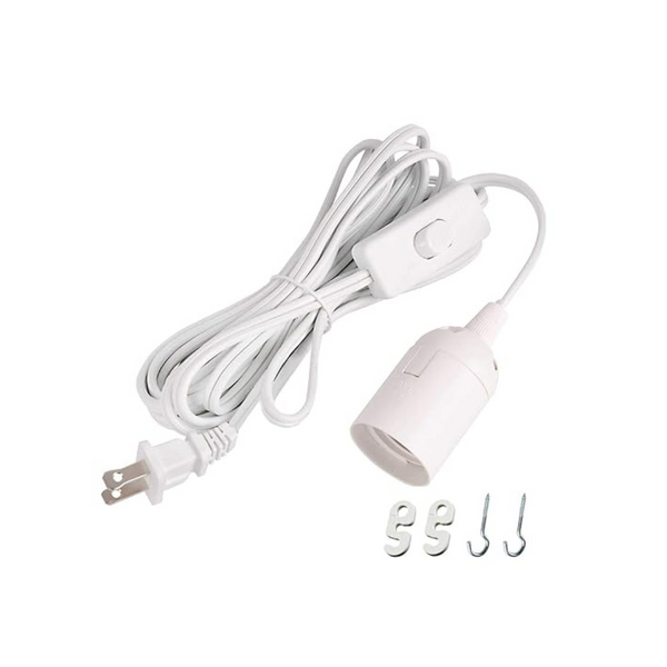 Cable de extensión de lujo simple para lámpara colgante, farol colgante, 12 pies