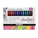 Bolígrafos de gel Zebra Pen Doodler'z surtidos (paquete de 60)