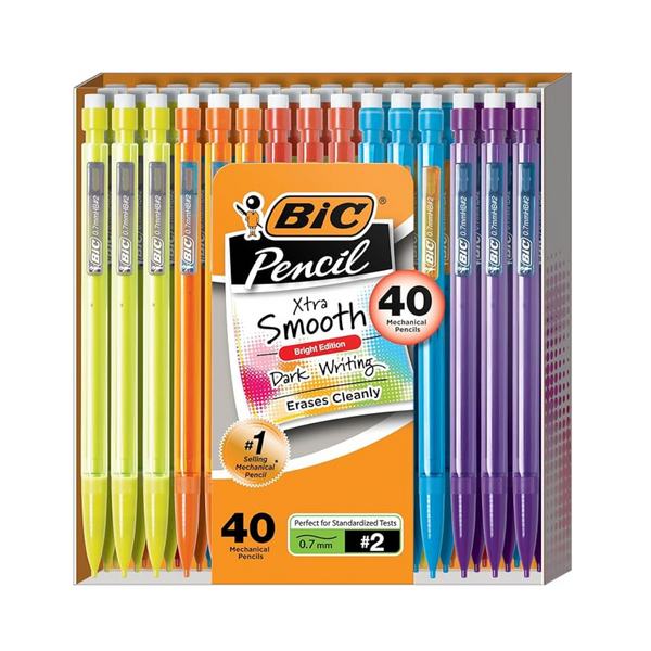 BIC Xtra-Smooth Mechanical Pencils, Medium Point (0.7mm), 40-Count