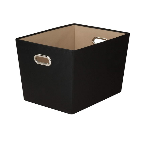 Honey-Can-Do Black Storage Bin (Large)