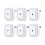 6-Pack Uigos LED Night Light Lamp with Smart Sensor Dusk to Dawn