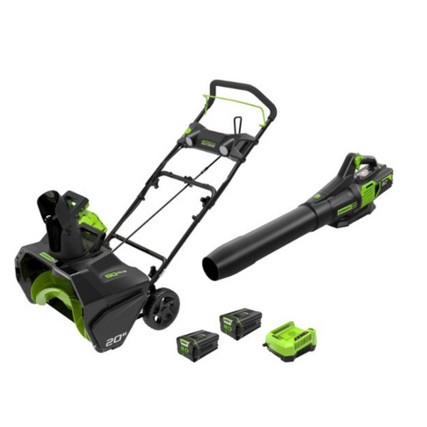 Greenworks 80V 20" Snow Blower & Handheld Blower 2-Piece Winter Kit