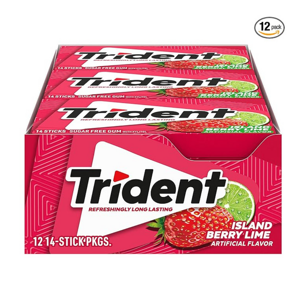 168-Count  Trident Island Berry Lime Sugar Free Gum