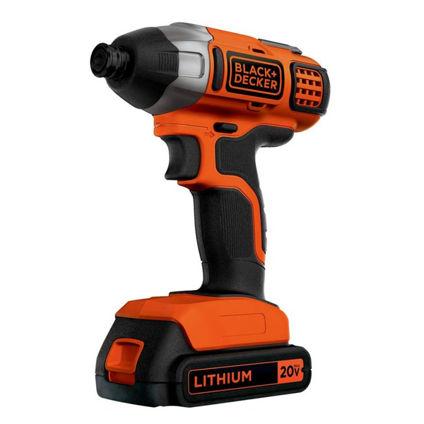 Kit de destornillador de impacto inalámbrico Black+Decker 20V MAX Powerconnect 1/4