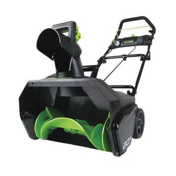 Lanzador de nieve inalámbrico GreenWorks Pro de 20" con batería de 2 Ah y cargador