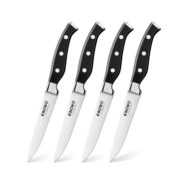 Set of 4 Stainless Steel Steak Knives