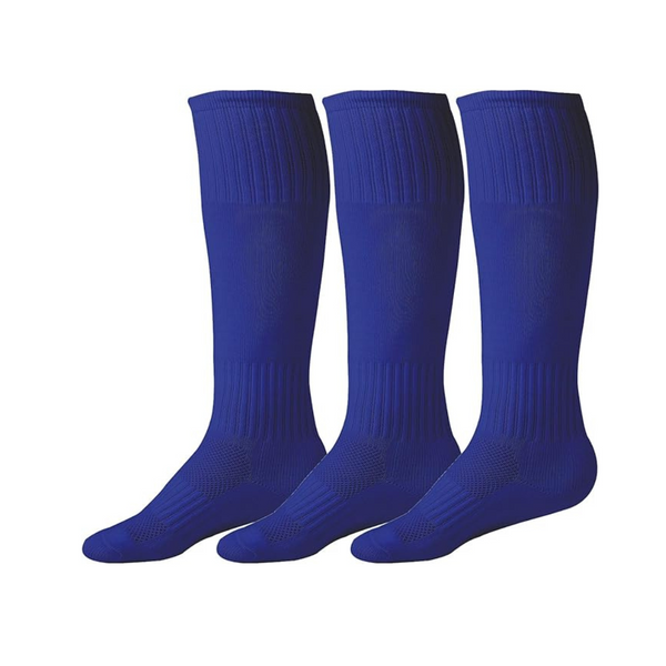 3-Pack Kids Team Tube High Knee Soccer Socks with Non-Slip Grip