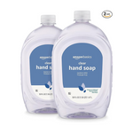 2-Pack Amazon Basics Gentle & Mild Clear Liquid Hand Soap Refill