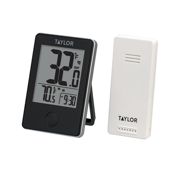 Termómetro digital inalámbrico LCD para interiores y exteriores Taylor