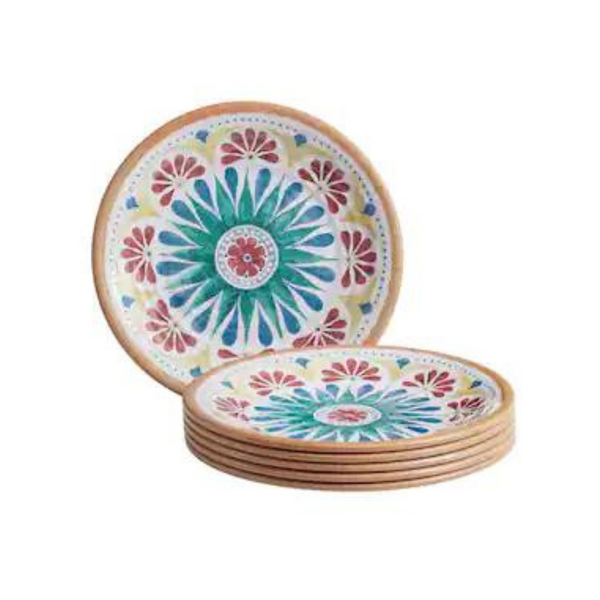 Juego de 6 platos de ensalada de melamina Azria, colección Home Decorators