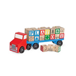 Melissa & Doug Alphabet Blocks Wooden Truck Educational Toy