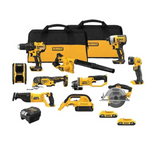 Kit combinado de herramientas eléctricas DEWALT 20V MAX, juego de herramientas eléctricas inalámbricas