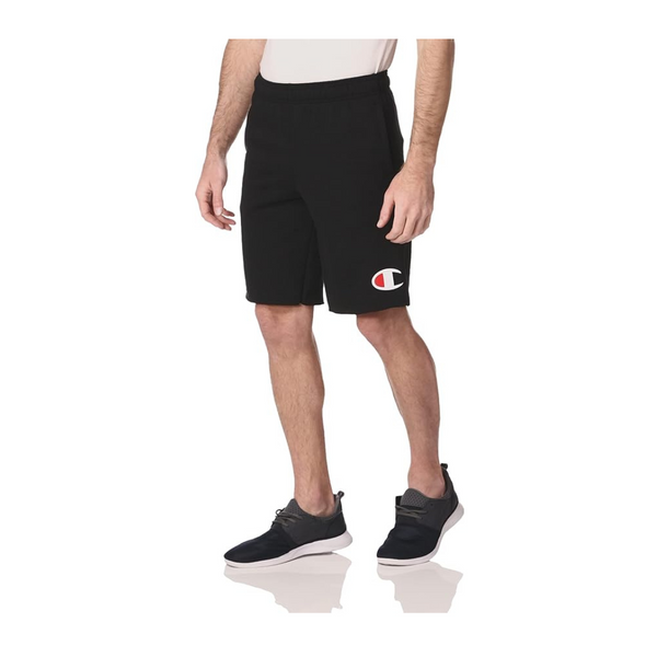 Champion Graphic Powerblend - Pantalón corto de forro polar para hombre