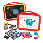 Caballete de tablero de 2 caras Crayola Creative Fun, 90 accesorios