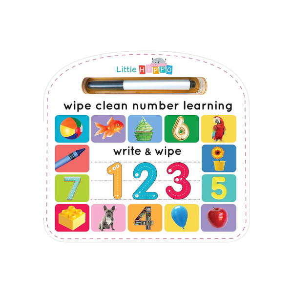 Write &amp; Wipe 123 Libro de tablero de aprendizaje novedoso para niños y más en oferta