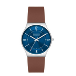 Skagen Reloj Gren de tres manecillas con fecha para hombre