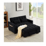 Muumblus 55″ Convertible Sleeper Loveseat with Pull Out Bed