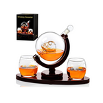 PARACITY Set de regalo con decantador de whisky Skull, 850 ml/29 oz