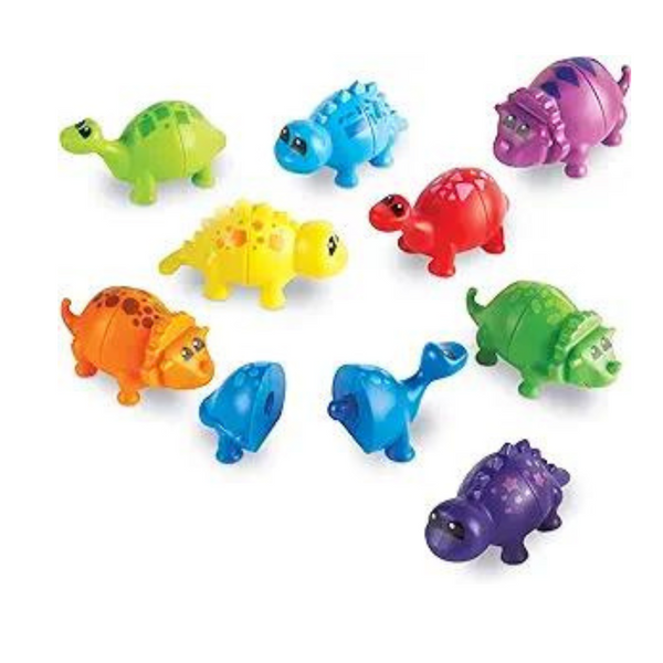 18-Piece Learning Resources Snap & Learn Matching Dinos