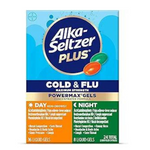 Alka-seltzer Plus de 24 unidades para el resfriado y la gripe, medicamento Power Max para el resfriado y la gripe