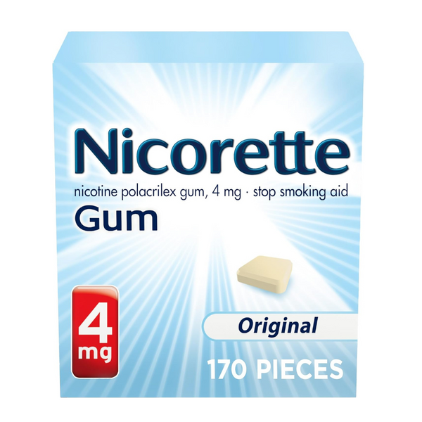 170-Count Nicorette Nicotine Gum to Help Stop Smoking, 4 mg