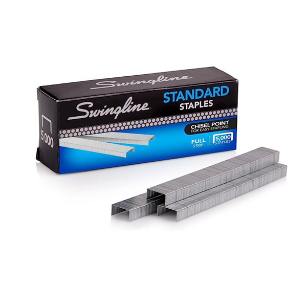 5000-Count Swingline Standard Full Strip Staples (1/4" Length, 210/Strip)