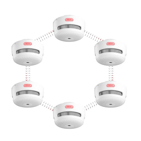 X-Sense Wireless Interconnected Battery Powered Smoke Detectors (6-Pack)