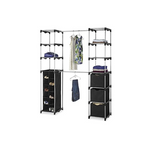 Whitmor Deluxe Double Rod Adjustable Closet Organization System