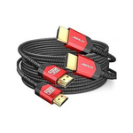 Paquete de 2 cables Jsaux 48Gbps 8K Hdmi 2.1 de 10 pies