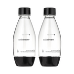 2-Pack SodaStream 0.5L Slim Black Carbonating Bottles