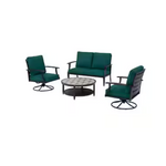 4-Piece Hampton Bay Ellington Steel Outdoor Seating Set