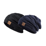 Paquete de 2 gorros unisex holgados y gruesos de invierno cálidos