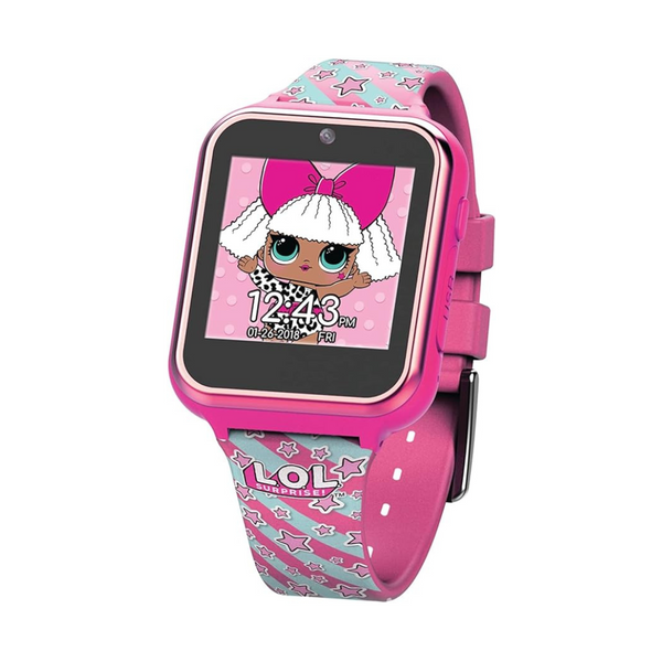 Accutime Kids Reloj inteligente educativo con pantalla táctil rosa fuerte