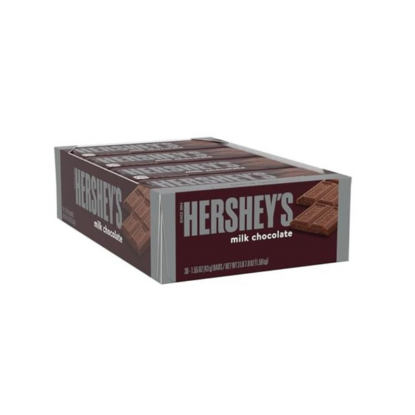 72-Count (2 x 36-Count) Hershey's Milk Chocolate Candy Bars