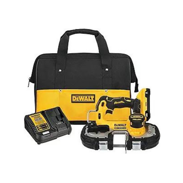 Sierra de cinta inalámbrica Dewalt Dcs377Q1 Atomic 20V Max de iones de litio sin escobillas de 1-3/4 pulg.