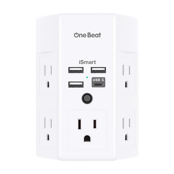 One Beat Surge Protector, 5 Outlets with 4 USB Ports