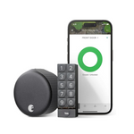 August Home Wi-Fi Smart Lock + Smart Keypad, Matte Black