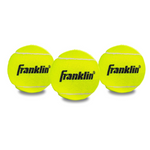 Paquete de 3 pelotas de tenis de baja presión de tamaño oficial Franklin Sports