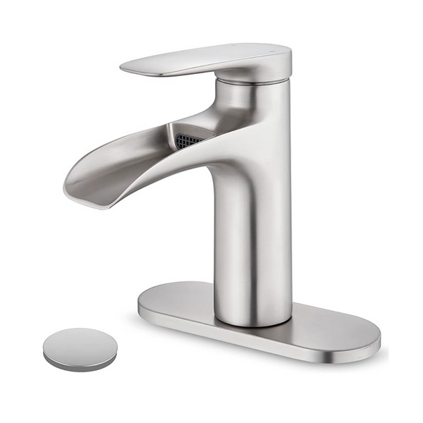 Brushed Nickel Bathroom Faucet