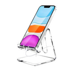 Crpich Acrylic Portable Cell Clear Phone Stand